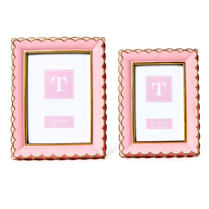 4x6 or 5x7 Frame - Pink and Gold - Findlay Rowe Designs