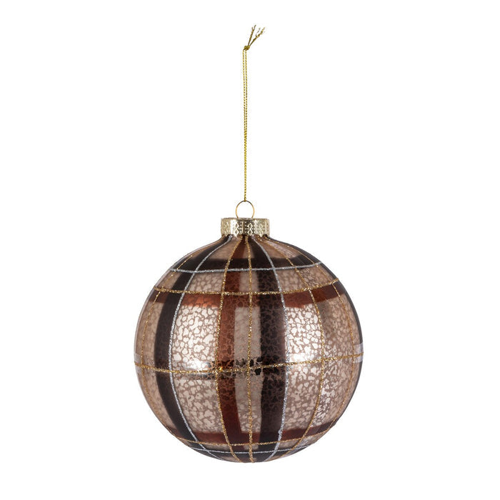 5" Plaid Mercury Ornament