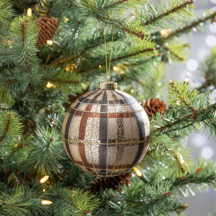 5" Plaid Mercury Ornament