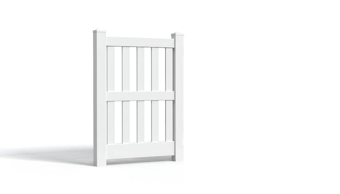 5' Tall x 3' Wide Single Swing Vinyl Gate For Vinyl Fences (AFC-014)