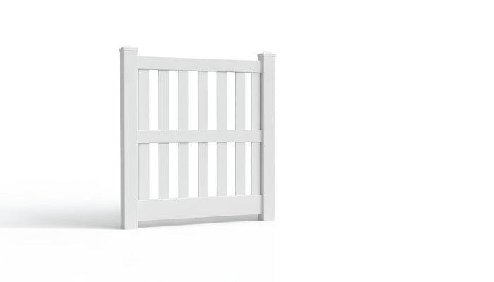 5' Tall x 4' Wide Single Swing Vinyl Gate For Vinyl Fences (AFC-014)