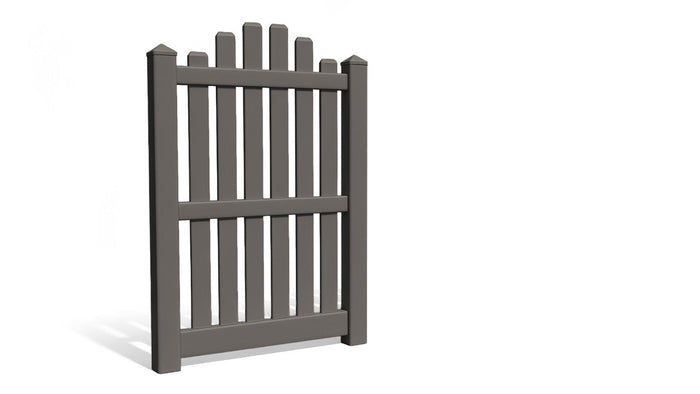 6' Tall x 3' Wide Single Swing Vinyl Gate For Vinyl Fences (AFC-012)