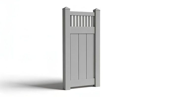 6' Tall x 3' Wide Single Swing Vinyl Gate For Vinyl Fences (AFC-018)