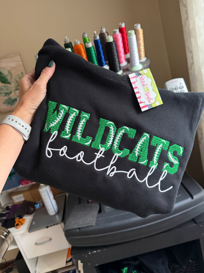 Football font Sweatshirt