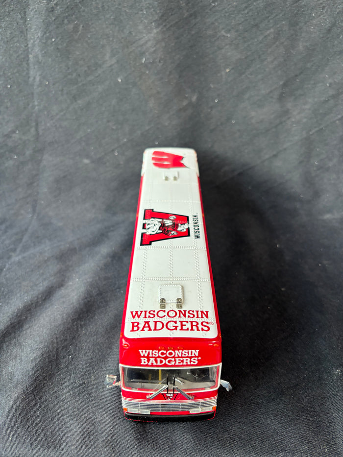 The Danbury Mint Wisconsin Badgers Team Bus