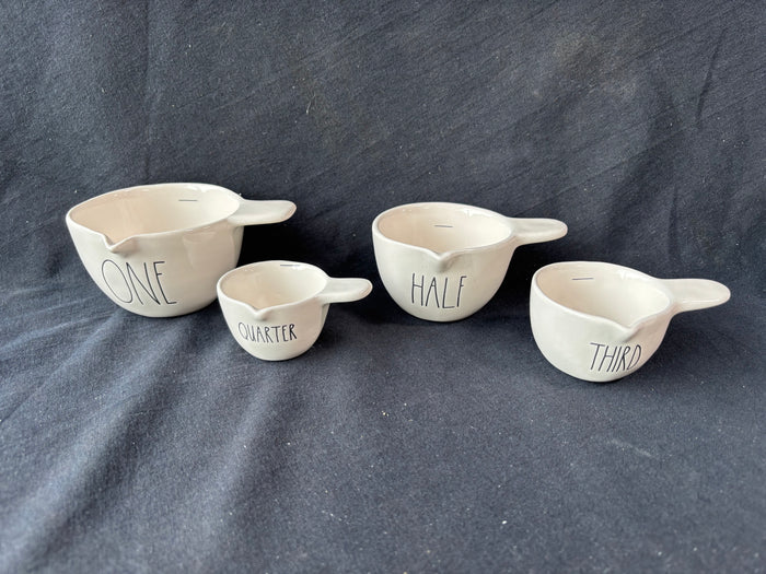 Set Of 4 Rae Dunn Ceramic Measuring Cups