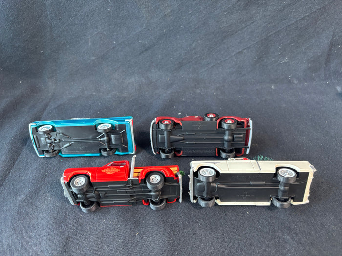 Lot Of 4 Hallmark Truck Keepsake Ornaments (AA)