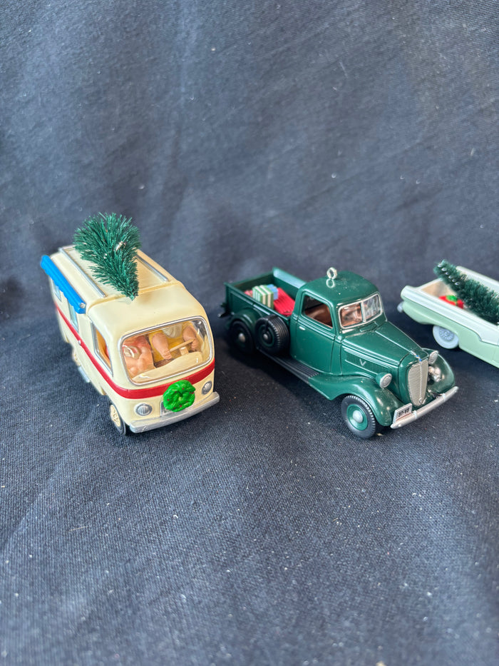 Lot Of 5 Hallmark Truck/Van Keepsake Ornaments (BB)