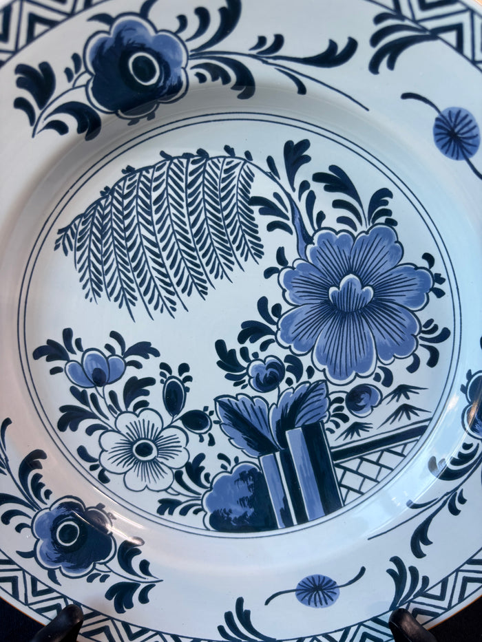 Delft Williamsburg Restoration Hanging Wall Plate Made In Holland Dish