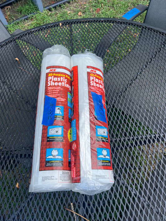 Ace All Purpose Plastic Sheeting, 2 rolls