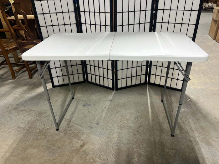 Adjustable Height 4 ft. Folding Table