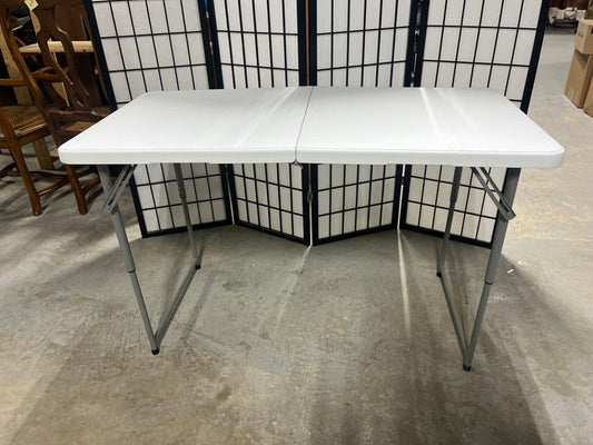 Adjustable Height 4 ft. Folding Table