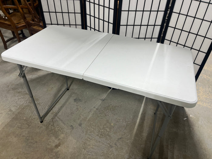 Adjustable Height 4 ft. Folding Table