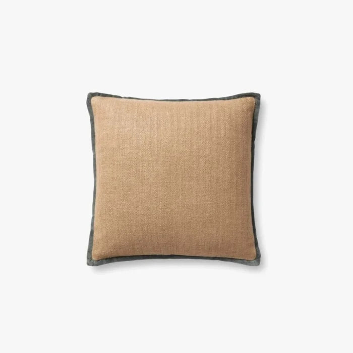Amber Lewis X Loloi Aveline Pillow-Natural/Blue: Available at City Home PDX