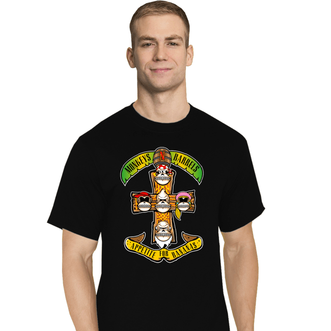 Secret_Shirts T-Shirts, Tall / Large / Black Appetite For Bananas