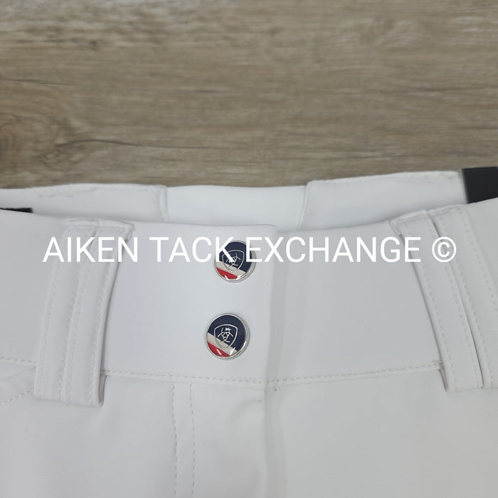 Ariat Tri Factor Silicone Grip Knee Patch Breeches, Size 22 L