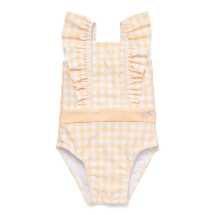 Badeanzug mit Volants Sunshine Checks für Kinder
