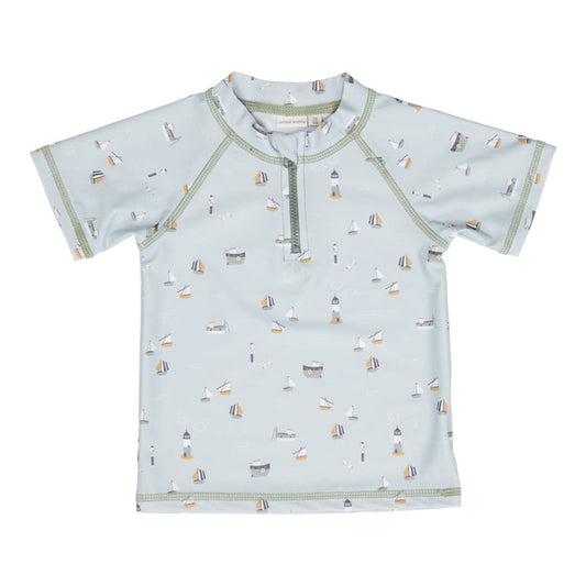 Badeshirt Sailors Bay Olive, Größe 62/68 | Little Dutch