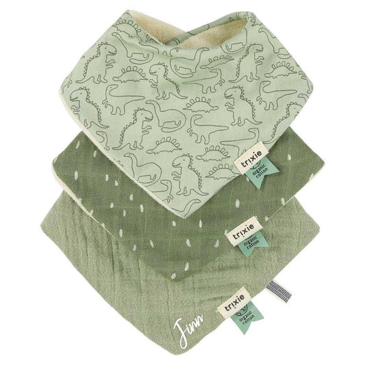 Bandana Lätzchen 3-pack mix - Herr Dino | Trixie