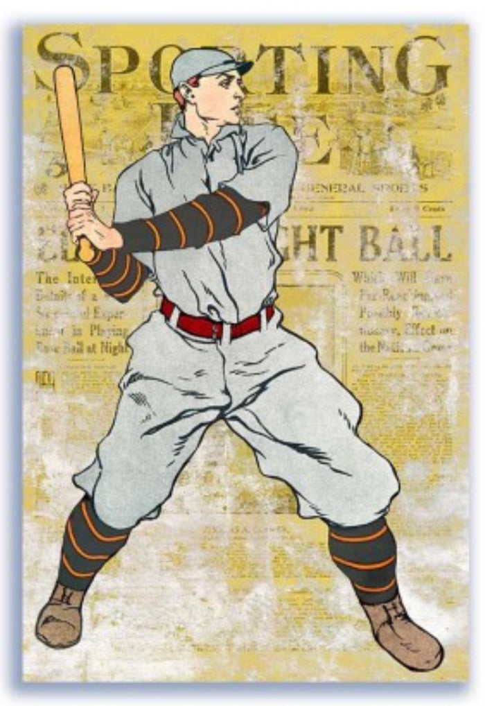 Baseball Poster, rice paper design by Paper Designs Italy, arts & entertainment > hobbies & creative arts > arts & crafts, for decoupage and crafting