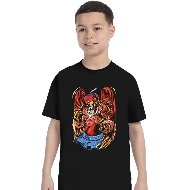 Daily_Deal_Shirts T-Shirts, Youth / XS / Black Battle Garudamon