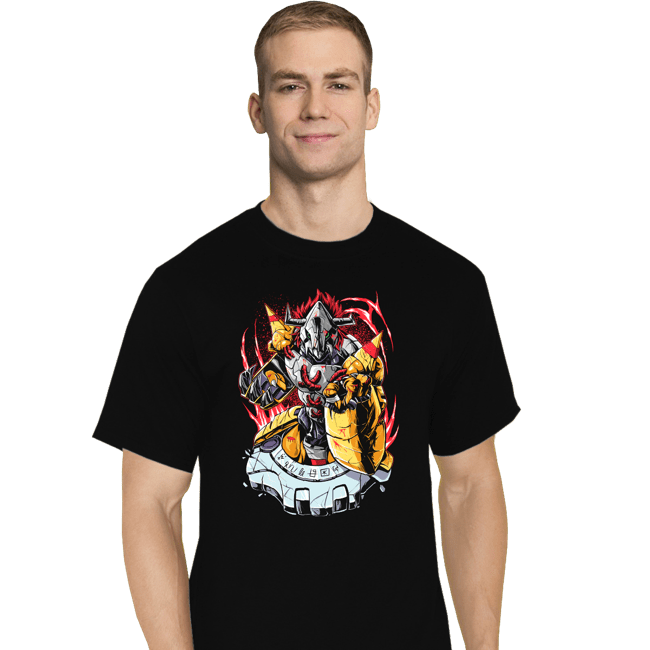 Daily_Deal_Shirts T-Shirts, Tall / Large / Black Battle War Greymon