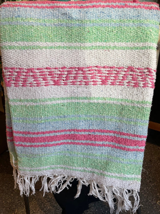 Beach Towels l Throw Blankets - Green | Blue | Pink #105