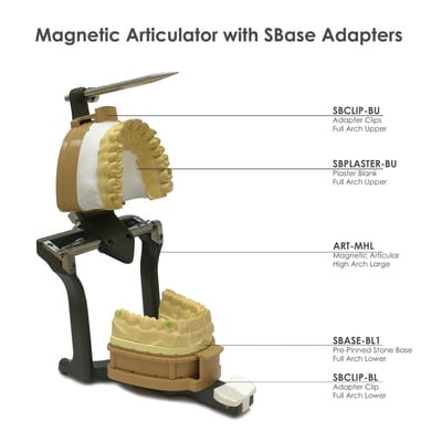 BesQual S-Base - Adapter Clips For Magnetic Articulators