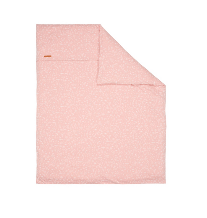 Bezug für Wiegendecke Wild Flowers, pink | Little Dutch