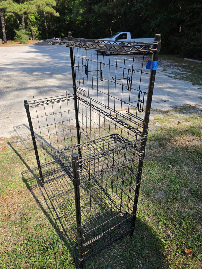 Black Wire Storage Shelf/ Planting Station