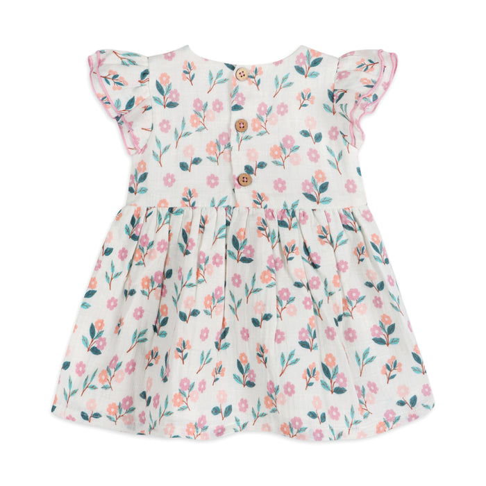 Bloom Baby Dress Back (Organic Muslin)