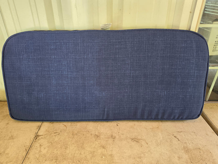 Blue Outdoor Bench Seat Cushion (two available, priced separately)