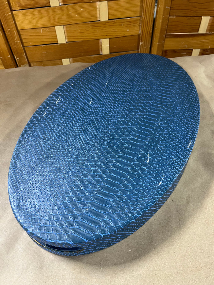 Blue Oval Tray