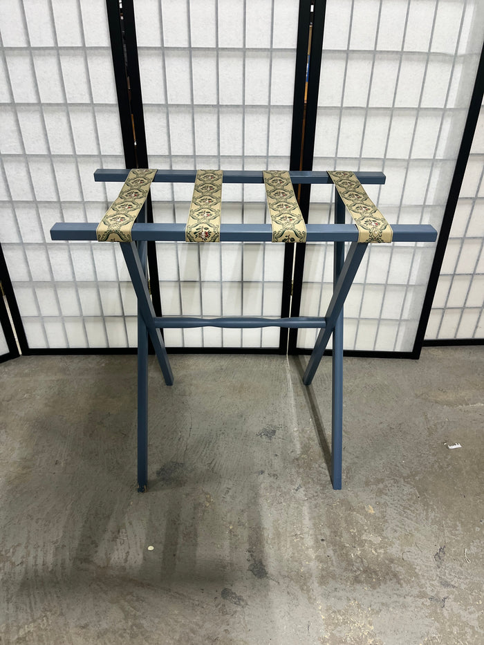 Blue Painted Luggage Rack
