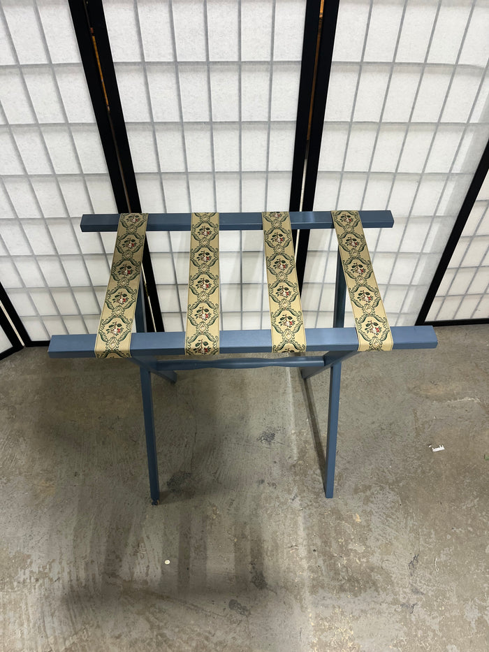 Blue Painted Luggage Rack