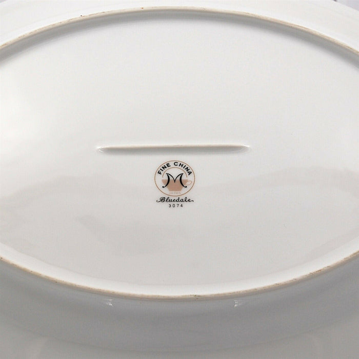 Bluedale by Fine China of Japan Gravy Boat and Plate Set Dinnerware 3074