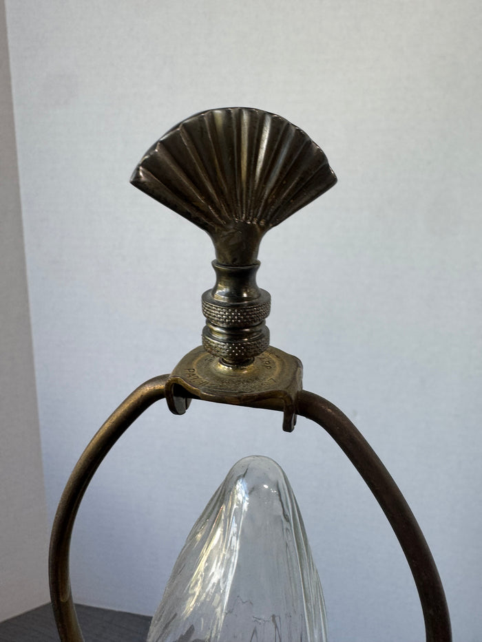 Borghese Gilded Resin Column Candlestick Lamp (WORKS)