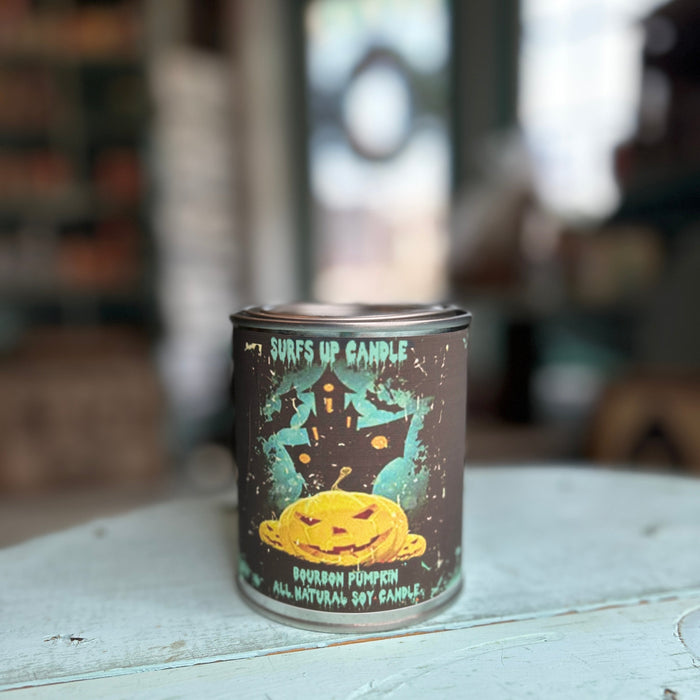 Bourbon Pumpkin Paint Can Candle Candle - Halloween Collection