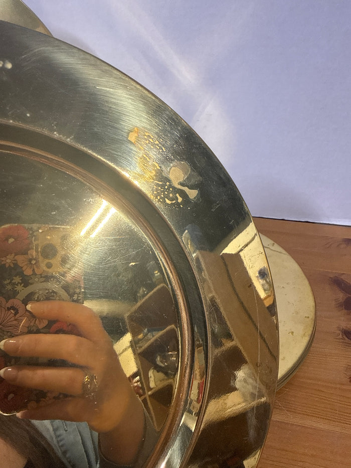 Brass Plate Chargers - Set Of 8