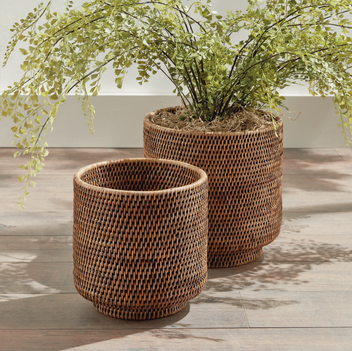 Burma Rattan Cache Pot - 13 Hub Lane   |  Rattan Pots
