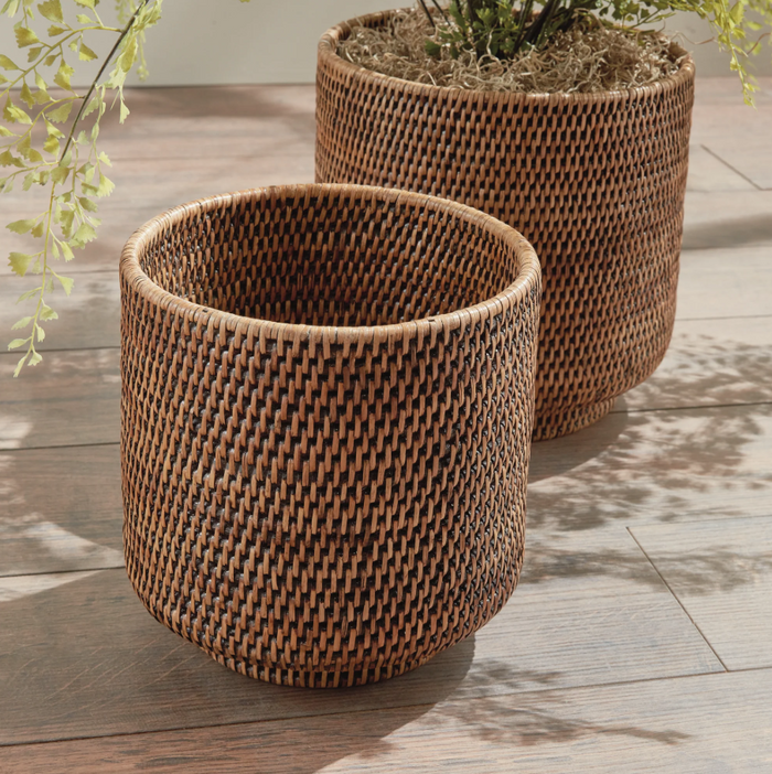 Burma Rattan Cache Pot - 13 Hub Lane   |  Rattan Pots