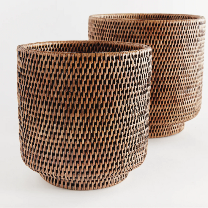 Burma Rattan Cache Pot - 13 Hub Lane   |  Rattan Pots
