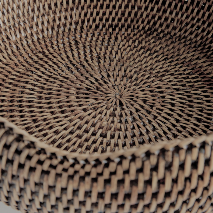 Burma Rattan Footed Bowl - 13 Hub Lane   |  Rattan Bowls
