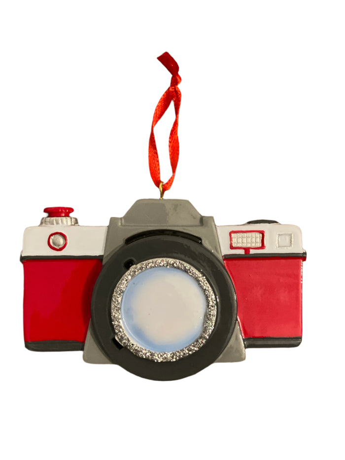 Camera/photographer- Personalized Christmas Ornament