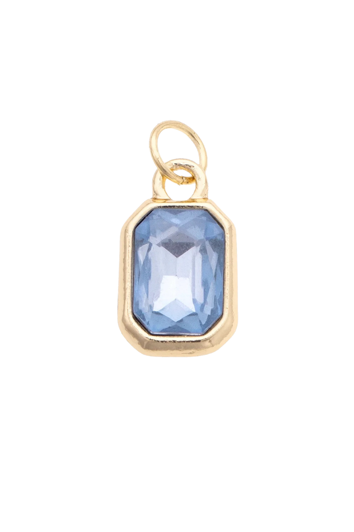 Canvas Style Charms - Emerald Cut Rhinestone