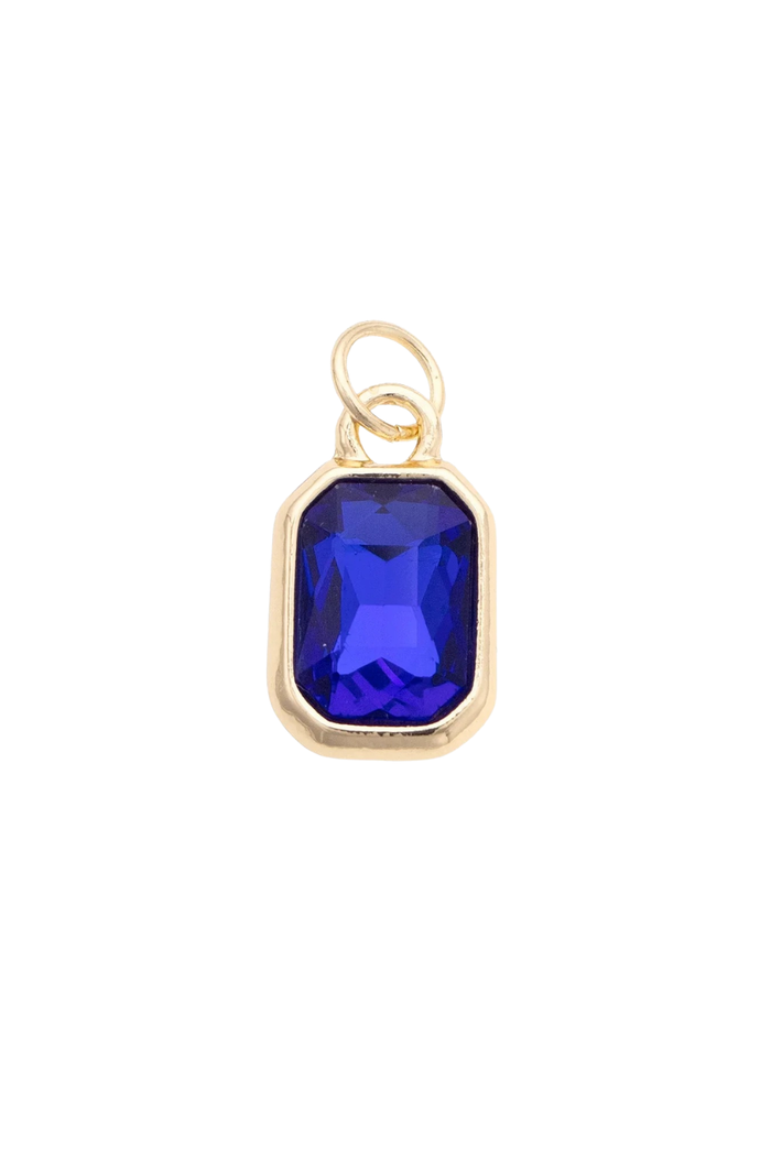 Canvas Style Charms - Emerald Cut Rhinestone