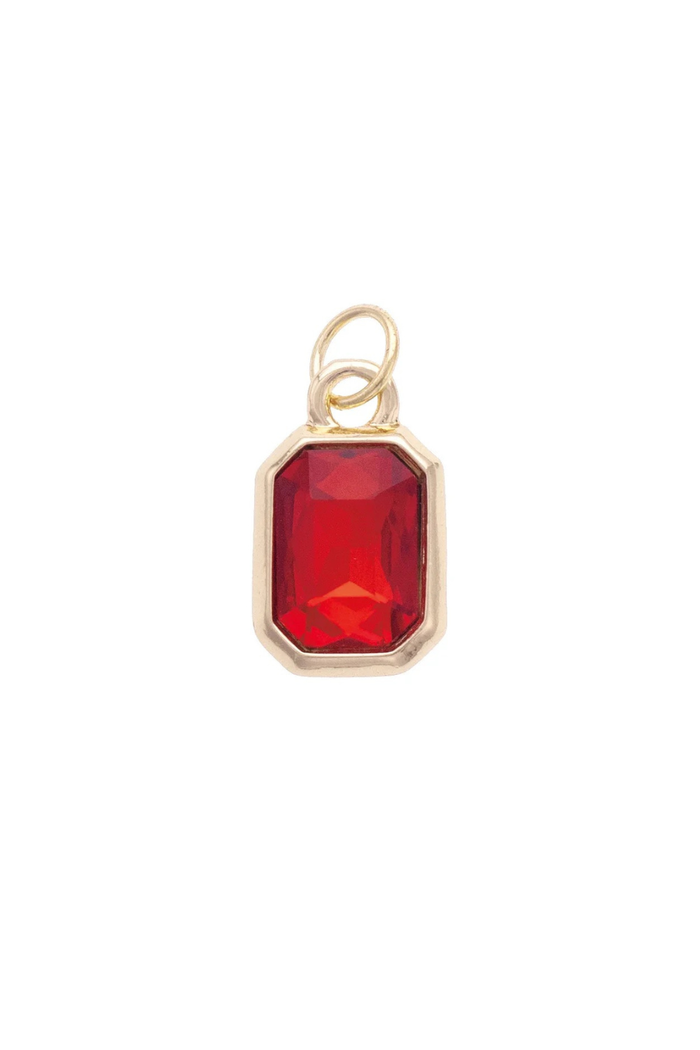 Canvas Style Charms - Emerald Cut Rhinestone
