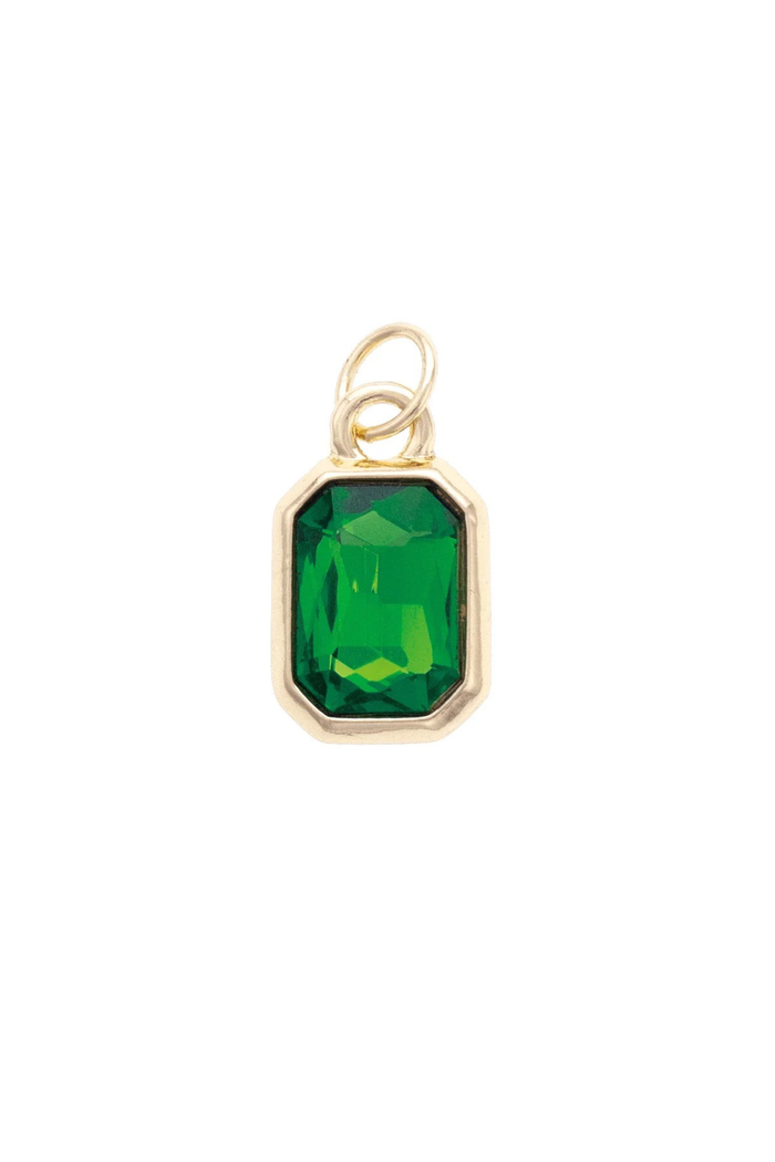 Canvas Style Charms - Emerald Cut Rhinestone