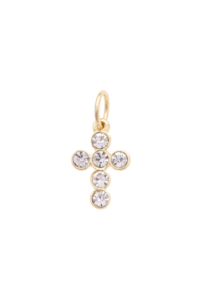 Canvas Style Charms - Rhinestone Cross