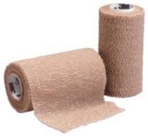 Caring Non-Sterile Latex Self-Adherent Wrap, Tan, 4" x 5 Yds, Case of 18 20968663